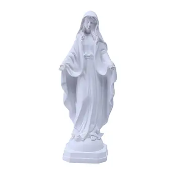 Фигурки от блажен смола Скулптура Католическата фигура на Произведения на християнското изкуство Статуята на Мария за дизайн на всекидневна