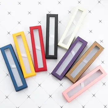 Молив случай, многоцветен молив случай, най-доброто иновативно видимо, прозрачно прозорец, подарък калъф за писалки за приятели