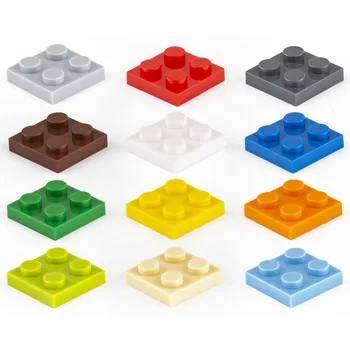 60 бр./лот Обемни блокове, строителни тухли, тънки 2X2 развиване на строителни играчки за деца, размер, съвместим с 3022