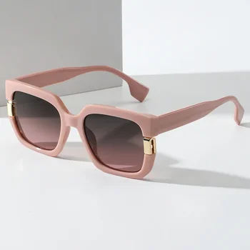 Нови слънчеви очила в квадратна рамка в европейски и американски стил, ретро стил, модни мъжки и дамски слънчеви очила Every Sunshade Glasses