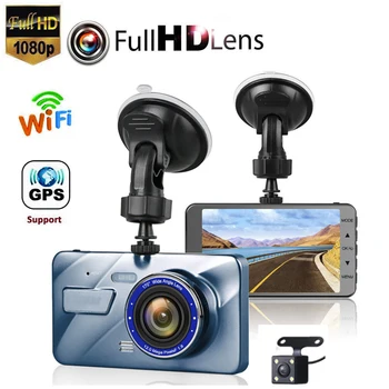 Автомобилен видеорекордер WiFi HD 1080P, video Recorder, video Recorder, Автомобилен Паркинг монитор, Колата Нощно виждане, Черна кутия, с GPS дървар