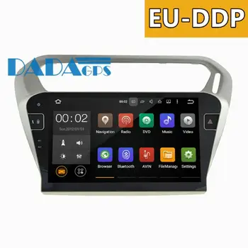 Най-новият кола DVD плейър Android8.0 4GB за PEUGEOT 301 За Citroen Elysee 2014-2017 GPS Навигация, Мултимедия Стерео Автомобилното Радио