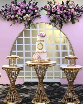 Нов кръг Цилиндричен постамент с артистичен интериор, поставка за торта, первази, колони за сватбени декорации със собствените си ръце, празник