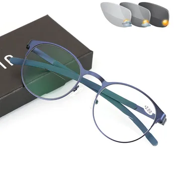 Фотохромичните Бифокални очила за четене за мъже и жени, очила за четене при пресбиопия с диоптриями +1.5 +2.0 +2.5