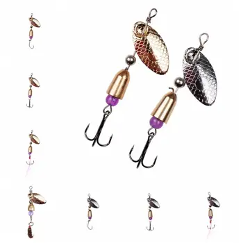 Блесна с пайети Luya, риболов кука с дълъг забросом, метална стръв, тройни куки