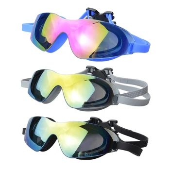 Очила за плуване, фарове за мъгла, UV-Силиконови Очила за плуване, подаръци за възрастните жени и мъже R66E