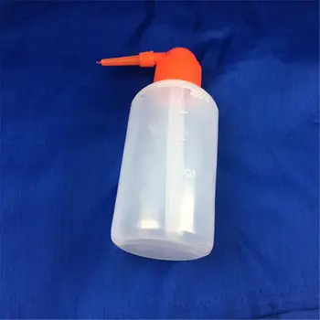 пластмасова бутилка за измиване на 5шт, 250 мл, с габарит червена глава