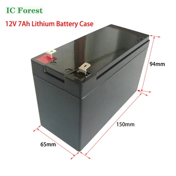12V 7Ah 8/10Ah li-ion акумулаторен Корпус Замяна на Оловно-Киселинни на Литиева волтова батерия Корпус Електрически Инхалатор Специална Пластмасова Кутия За съхранение на 18650