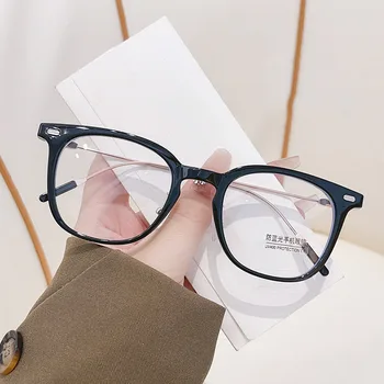 Кръгли очила за четене, дамски очила за четене със синя светлина, ултра-леки компютърни очила за четене, слънчеви очила за далекогледство със степен + 0,0 ~ + 4,0