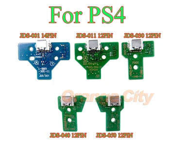 3ШТ Нов 12-Пинов 14-пинов USB порт за зареждане на Печатна платка JDS-001 011 030 040 050 контролера На Sony PS4 Пластмаса Зелен