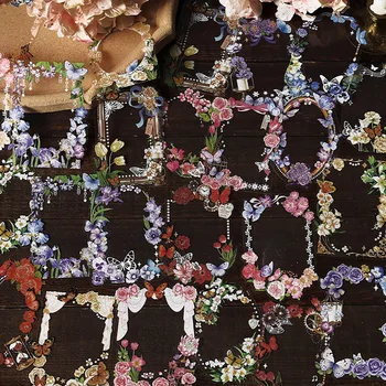 10 Листа пури в ограничени бройки непромокаеми стикери С цветя за ДОМАШНИ ЛЮБИМЦИ Албуми за Scrapbooking със Собствените си ръце Декоративни Материали Канцеларски материали