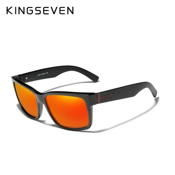 KINGSEVEN Нови Спортни Мъжки Слънчеви очила Очила за Mirror С Поляризация UV400 Защита на Очите HD Лещи Очила Мода Пълна Дограма