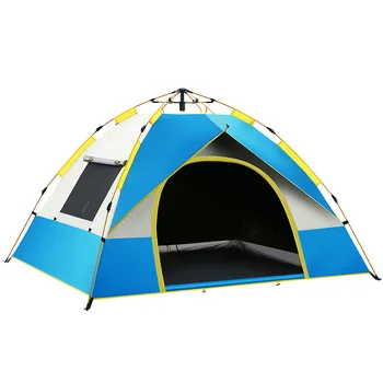YOUSKY Градинска шатра за къмпинг на 3-4 човека Автоматична палатка Быстрораскрывающаяся Солнцезащитная палатка за къмпинг Tente De Camping