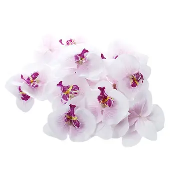 Лот от 20 броя 9 см Пеперуда на Цвете орхидея изкуствени цветя, Главоболие декор за сватбени услуги фиби аксесоар