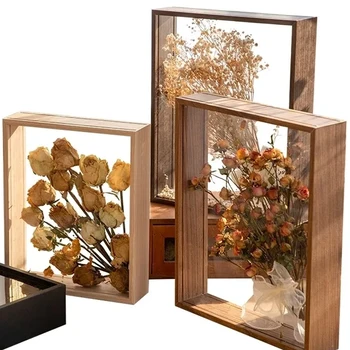 3D Рамки за снимки с сухоцветами със собствените си ръце, рамки за демонстрация на образци от насекоми, Украса за учене в класната стая, Празна рамка за снимка, Модерен стил