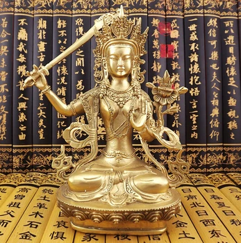 Мед Буда в тибетския будизъм, бодхисатва, зелена Тара бронзова статуя занаяти мед бронзова изкуство