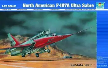 Комплект модел Trumpeter 01605 в мащаб 1/72 за Северна Америка F-107A Ultra Sabre