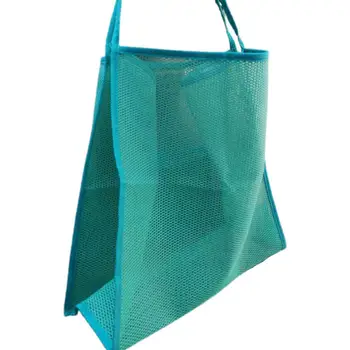 Модни чанти през рамо Прозрачна мрежа еко-чанта за пазаруване, сгъваема множество чанта-прашка с голям капацитет, плажна mesh bag