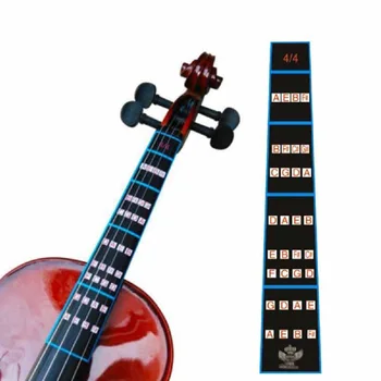 Маркер за fretboard цигулка Стикер-ръководство за начинаещи - Голяма част от струнен инструмент 1/4 за учебни помагала по свири на цигулка