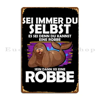 Немска цитат Seal Robbe Метални табели с надпис Pub Garage Дизайн на декора на стените на кино Лидице знак
