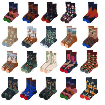 Чорапи приливи и отливи, мъжки и дамски модни тенденция чорапи с висока шнорхел, парни бани чорапи, художествена илюстрация, мъжки чорапи, спортни чорапи