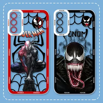 Калъф Venom Spider Man Marvel За Samsung Galaxy A73 A72 A71 а a53 A51 A52 A50 A42 A32 A33 A31 A30 в а23 A22 A21S A20S A13 A12 Калъф