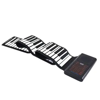 MIDI-ръководство за пиано 88-клавишное безжична пиано БТ със силиконови клавиши, може да се регулира силата на звука с удължен педала на звук, интерфейс микрофон за слушалки