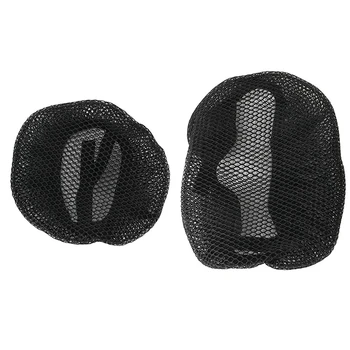 1 комплект черна полиэстеровой предпазни възглавници, тъканта своята практика за седла Bajaj Dominar 400 UG Dominar400