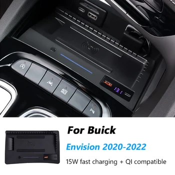 Автомобилното Безжично Зарядно Устройство За Buick Envision 2020 2021 2022 Комплект За Монтаж На Безжично Зарядно Устройство За Мобилен Телефон И Аксесоари За Автомобилна Електроника
