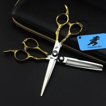 Японски 6-инчов салонные ножица за подстригване на коса, фризьорски ножици, набор от професионални фризьорски ножици Makas
