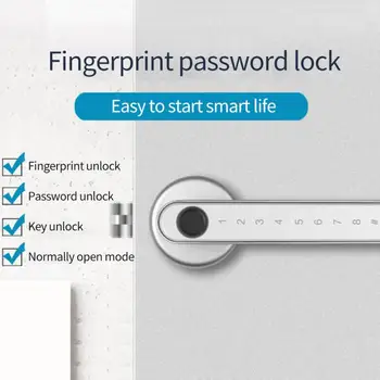 TTlock Умен вратата, заключване с парола на четец на пръстови отпечатъци, Bluetooth Заключване на дръжката, поддръжка на приложения, дистанционно управление, Работа с TTlock Портал G2
