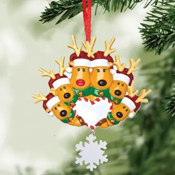 Коледни Празнични украси Персонални Семейно Коледно дърво, дрънкулки, украшения, семейни накити от лосове и елени