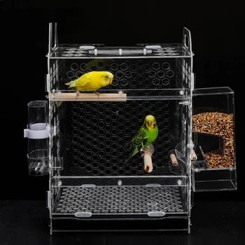 Клетка за папагал модерни евтини акрилни клетки за птици