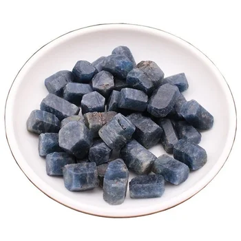 Натурален кристал Рядко необработен Сапфир Синьо Корунд Проби от минерали, Кристали, Лечебен камък Скъпоценни камъни, търговия на Едро,