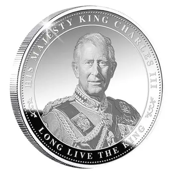 Мемориал монети на крал Чарлз 3D UK Royal Challenge Монети за Спомен Подарък са подбрани Монета на Паметника колекция от Ръчно изработени