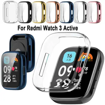 Преносимото мек калъф от TPU за Redmi Watch 3 Active, защитната обвивка с пълно покритие, Броня, защитно фолио за екрана, аксесоари
