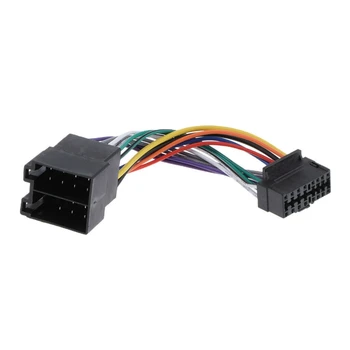 16-пинов автомобилен колан кабели на стерео ISO за Sony Radio to ISO Радио Plug и Play, Автоматично адаптер Конектор кабели кабели.