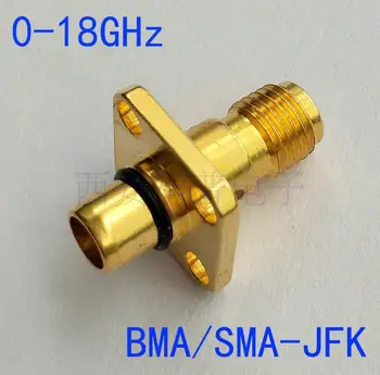Радиочестотни адаптер BMA/SMA-JFK 18G с глух конектор SMA-K за да се свържете щепсела BMA-J