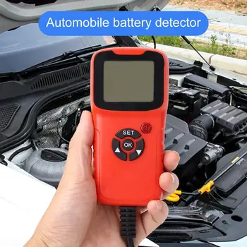 Автомобилен детектор на заряд на батерията Professional 100-1700 CCA Red Digital 12V Battery Tester за изпитване на автомобили