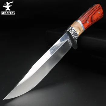 Открит нож за самозащита походный ловен нож за катерене прав нож с висока твърдост див ловен нож