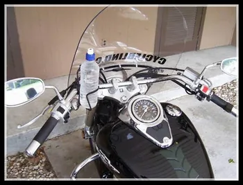 Черен мотоциклет, ATV под наем бар-часова чаша за напитки държач за бутилка за вода от неръждаема