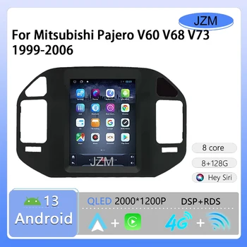 JZM За Mitsubishi Pajero V60 V68 V73 1999-2006 Android 12 Авто Радио Мултимедиен Плеър DVD Carplay GPS 4G Wifi Стерео