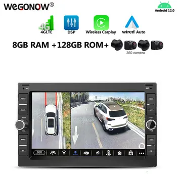 Android 12 Безжичен Carplay Auto 8G + 128G LTE Кола DVD плейър GPS, WIFI, Bluetooth Радио За VW Passat B5 Golf 4 Polo, Bora, Jetta T5