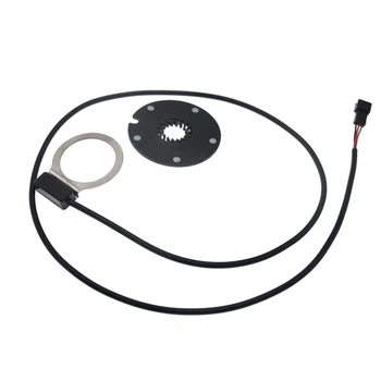 Комплект за преоборудване Ebike 5-Магнитен сензор асистент, система PAS Електрически мотор Сензор за асистент педали скутер Черна пластмаса 1 комплект