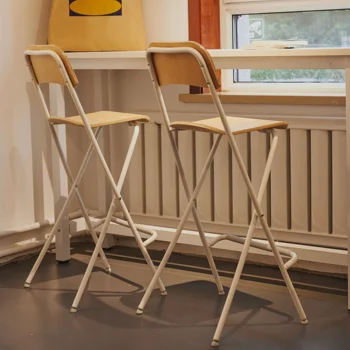 Ергономични Акцентные кухненски столове Nordic Gamer Garden Минималистичен бар стол Сгъваем Метален Silla De Bar Модерни мебели HY