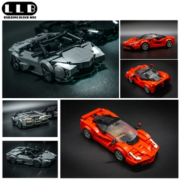 LLB MOC 93967 96482 Lamborghinial Ferraried Laferraried Суперавтомобил Техническа Модел за Изграждане на Блокове, Тухли, Играчки За Деца, Подарък За Рожден Ден