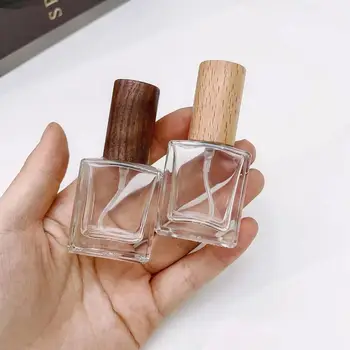 висок клас преносим парфюм за еднократна употреба с обем от 10 мл, козметичен контейнер за пътуване, Квадратен Стъклен Празен флакон-спрей за проби