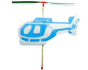 Научен експеримент сам тигър helicopter rubber band power студентски конкурс за модели на самолети за игри учебни помагала малка продукт