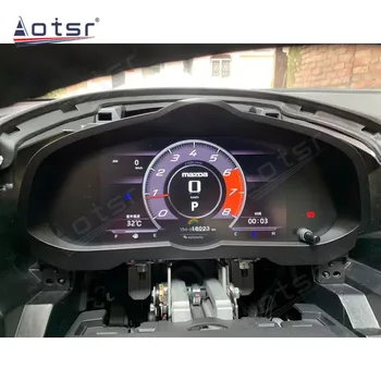 12,3 инча за виртуална кабината на автомобила за Mazda 3 Axela 2016-2021 Таблото, на екрана зададено измерване на скоростта, цифров клъстер централен блок