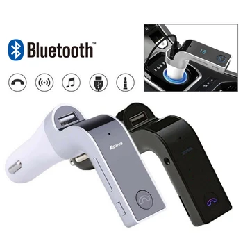 Многофункционален комплект за кола предавател, Bluetooth хендсфри G7 FM-предавател USB MP3 плейър-USB автомобили цигара в чудесната